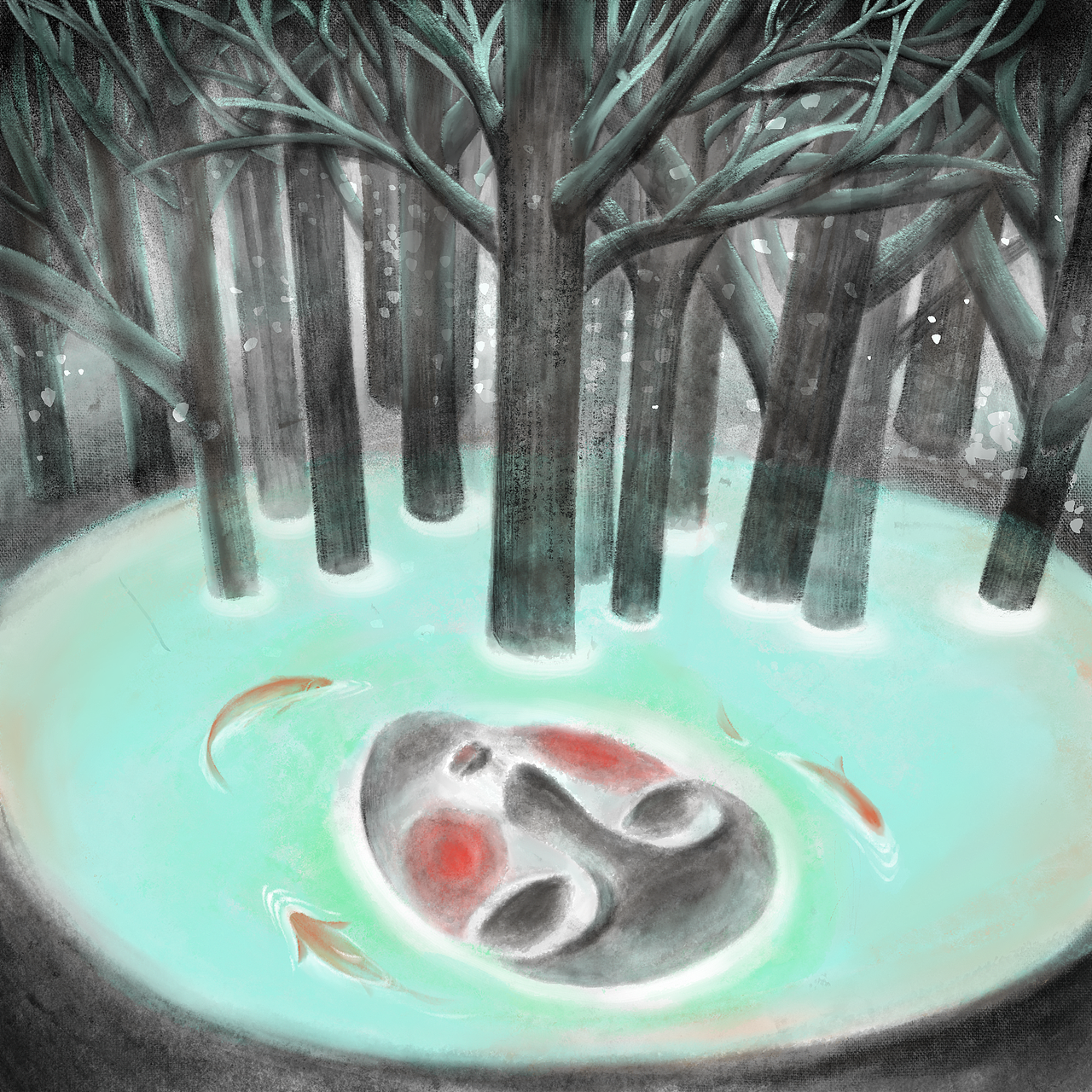 抓住夏天（图ZMjE1Mjk0MDQ0） - 绘本 - 站酷设计师立体池塘原创素材 - 站酷ZCOOL