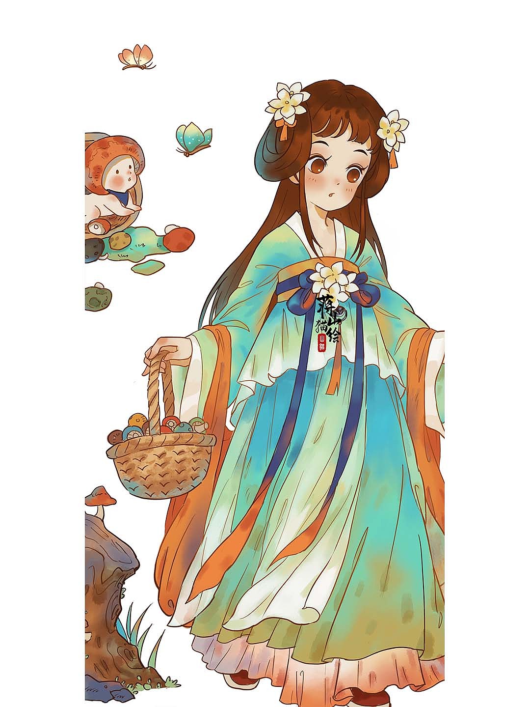 二十四节气拟人系列1（图ZMjk1NDgzMTI0） - 商业插画 - 站酷设计师蒋山猫原创素材 - 站酷ZCOOL