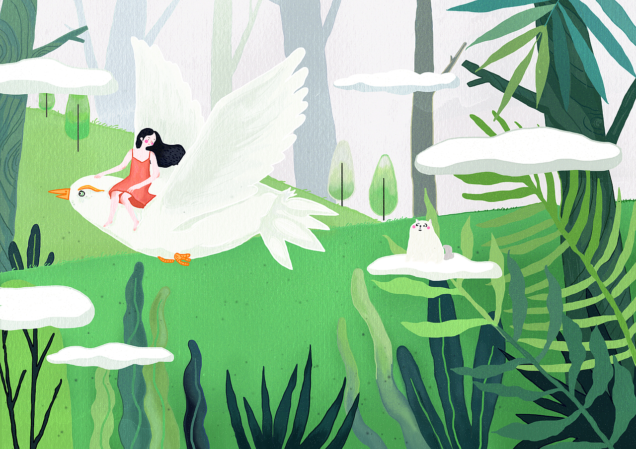 插画（图ZMTk3MzcyNzQw） - 艺术插画 - 站酷设计师李温柔原创素材 - 站酷ZCOOL