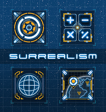 Surrealism 超现实主义（图ZODU2NzEwNA==） - 主题/皮肤 - 站酷设计师Ecouix原创素材 - 站酷ZCOOL