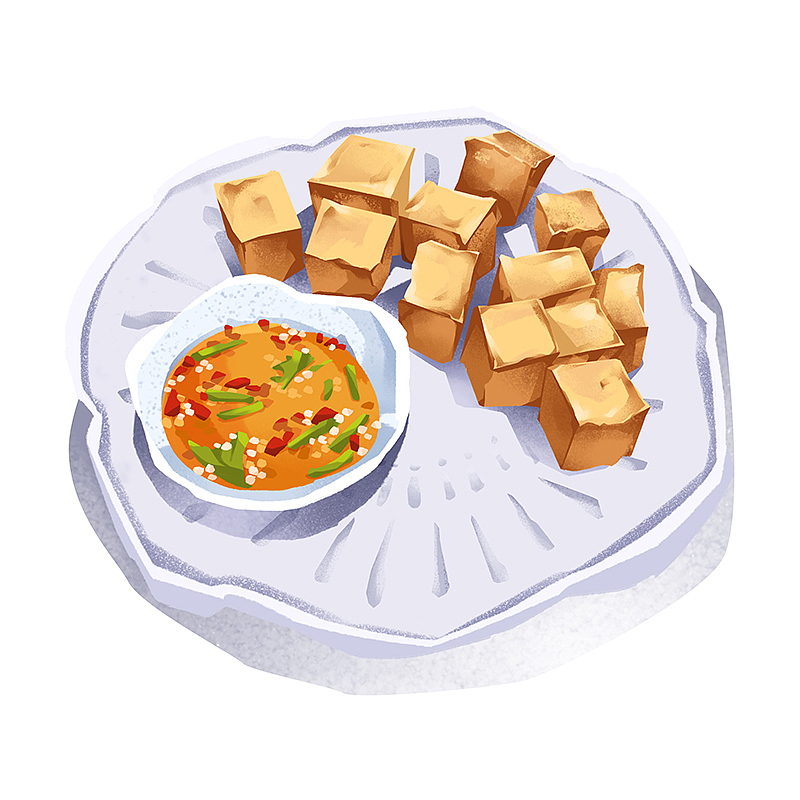 炸豆腐（图ZMTg1Mjg5MjAw） - 创作习作 - 站酷设计师牡蛎锅锅原创素材 - 站酷ZCOOL