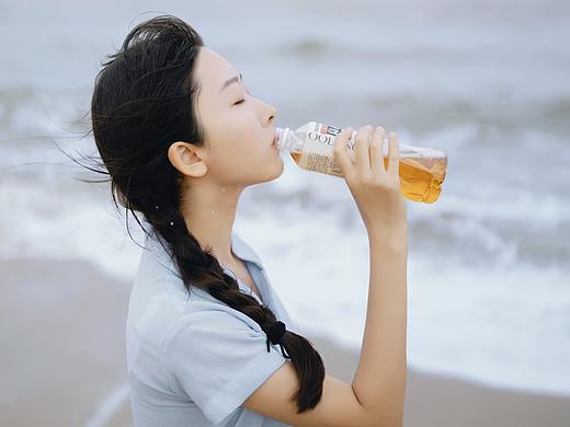 日系海边人像写真 乌龙茶