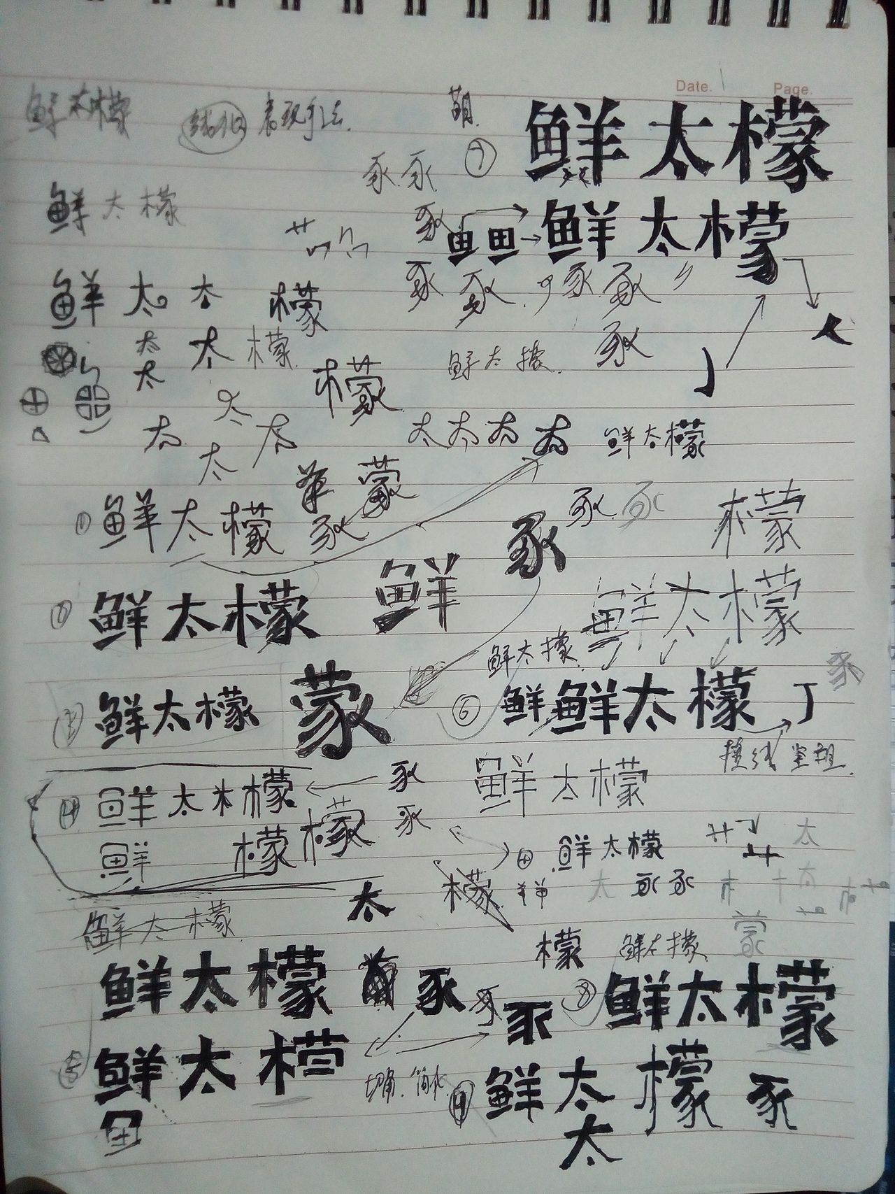 鲜太檬饮品店字体设计（图ZMTA5OTEyNDk2） - 字体/字形 - 站酷设计师扑簌簌蜀黍原创素材 - 站酷ZCOOL