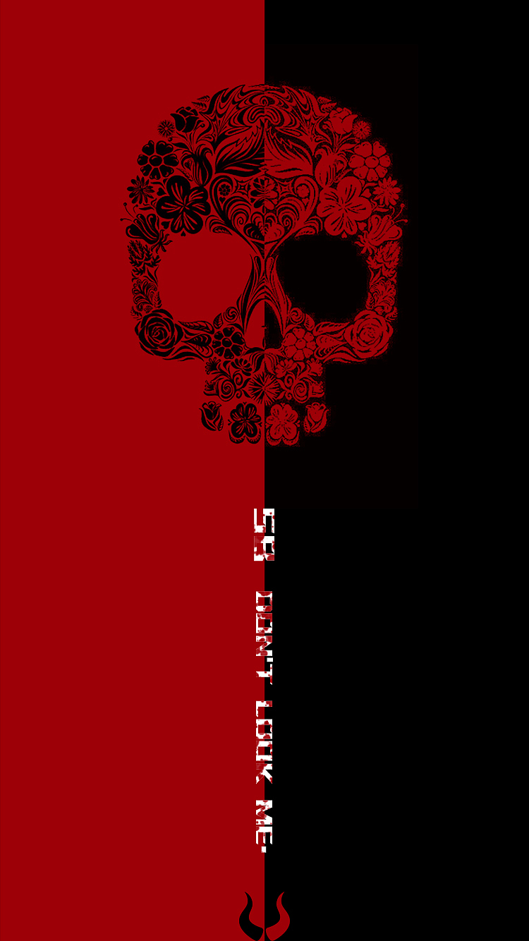 手机壁纸黑红炫酷风