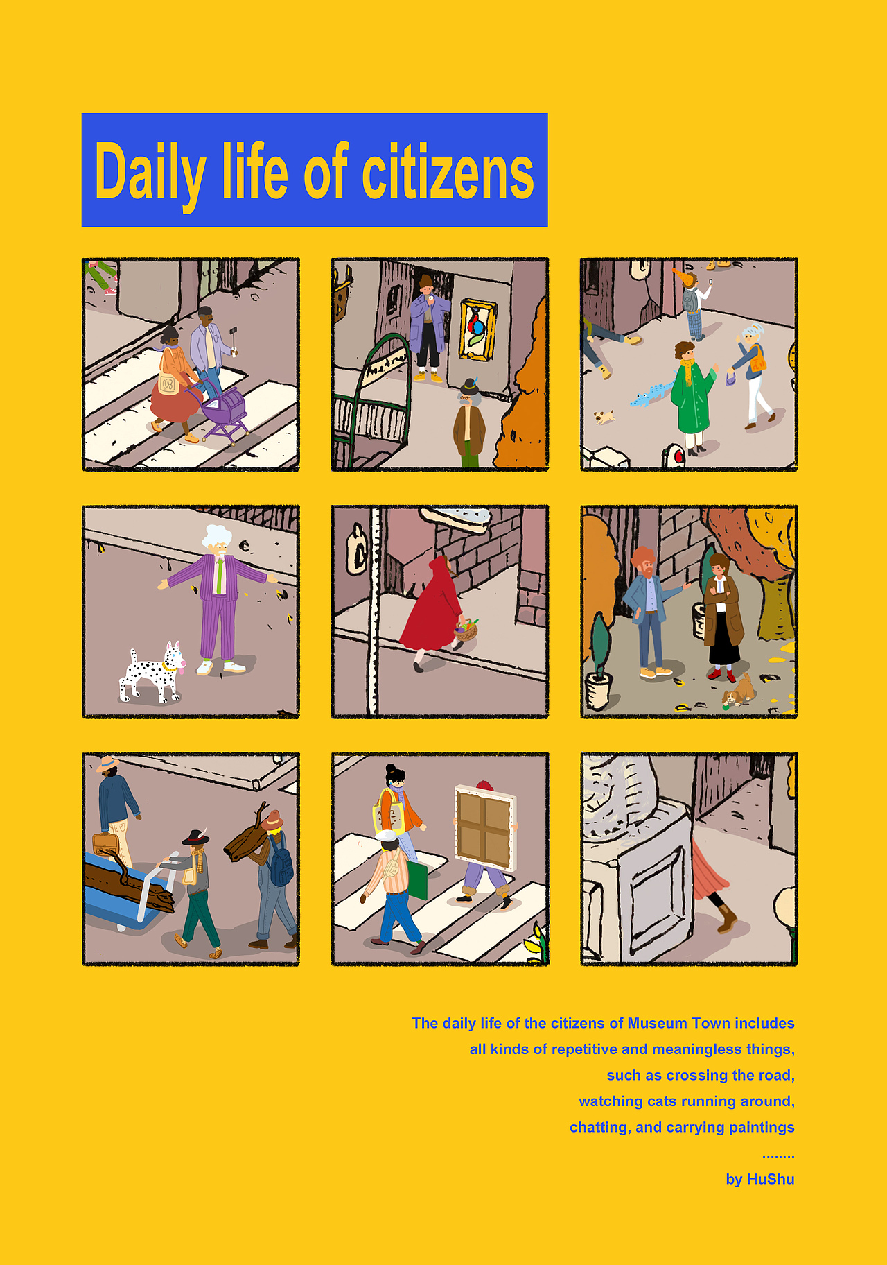 博物馆镇&Museum Town（图ZMjM4MDg1OTY0） - 商业插画 - 站酷设计师塔手TASOO原创素材 - 站酷ZCOOL