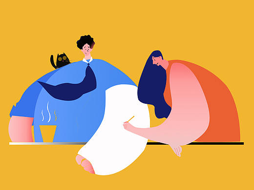 小插画（个人主页-ZNDA0ODI4NDg=） - 艺术插画 - 站酷设计师mozhae原创素材 - 站酷ZCOOL