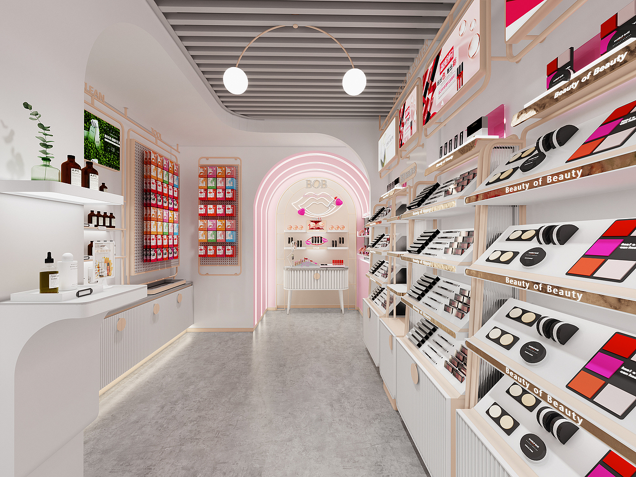 化妆品店设计（图ZMjExMzAxODI4） - 展陈设计 - 站酷设计师左岸的男人原创素材 - 站酷ZCOOL