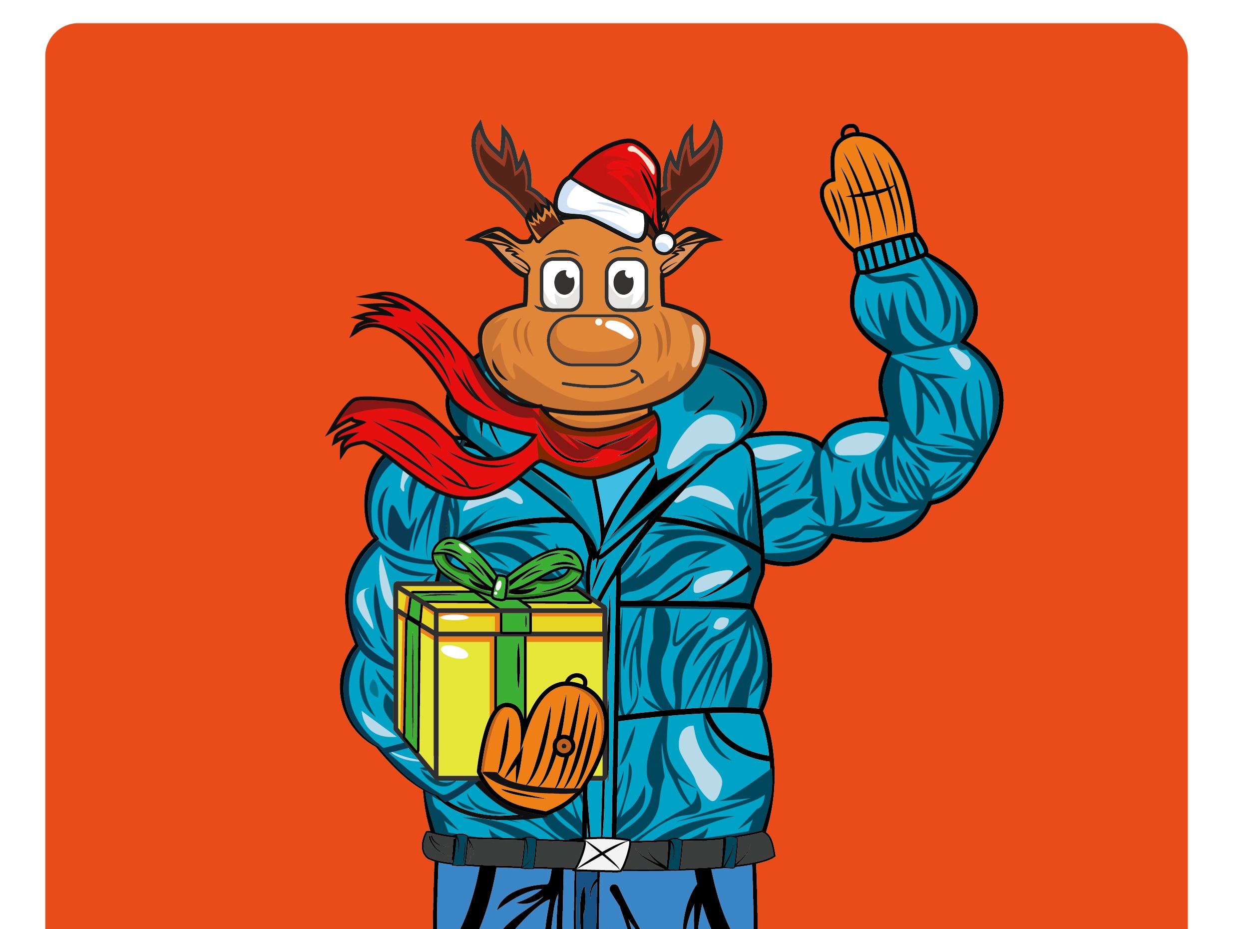 卡通圣诞麋鹿PNG图片_节日元素_设计元素-图行天下素材网