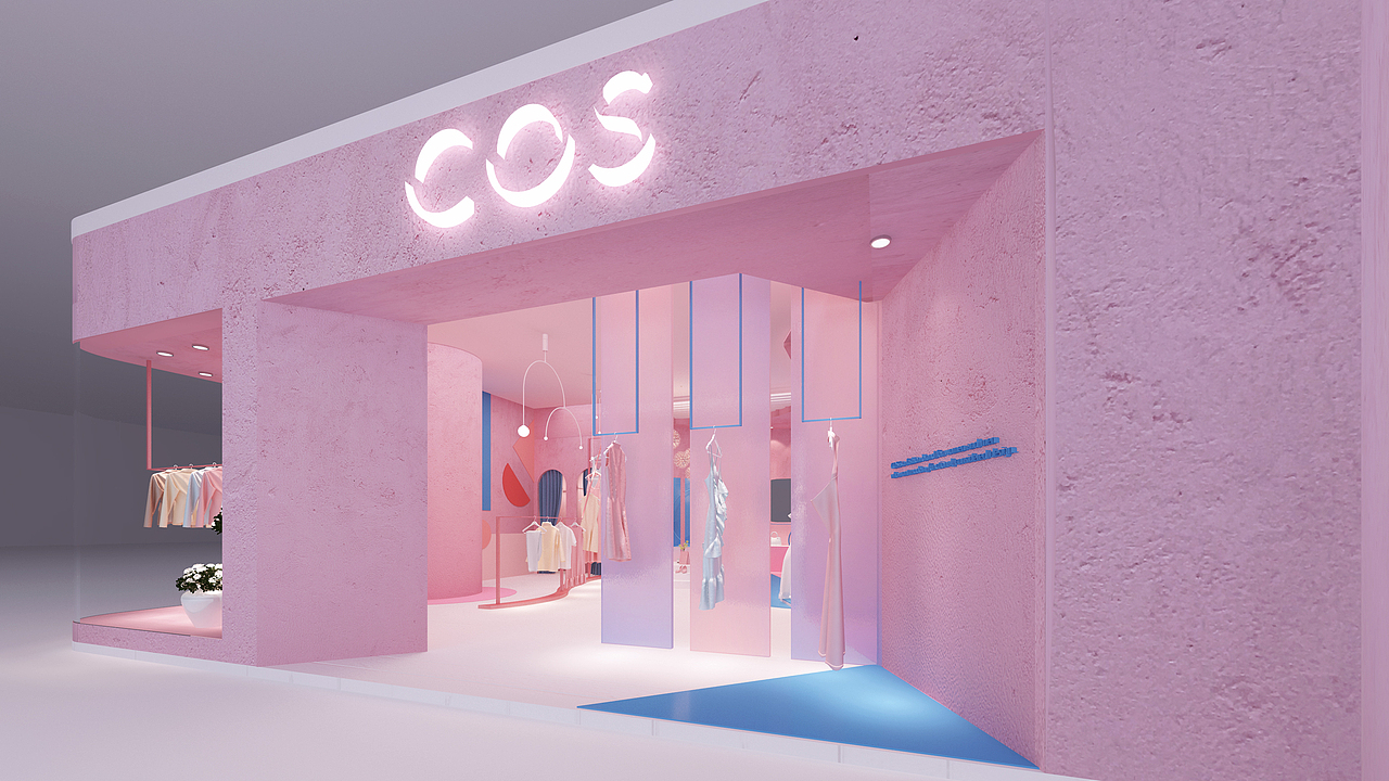 空间设计类作品01—品牌商业店铺展示设计（图ZMTAwMTMyMDU2） - 家装设计 - 站酷设计师BELLBELLAny原创素材 - 站酷ZCOOL