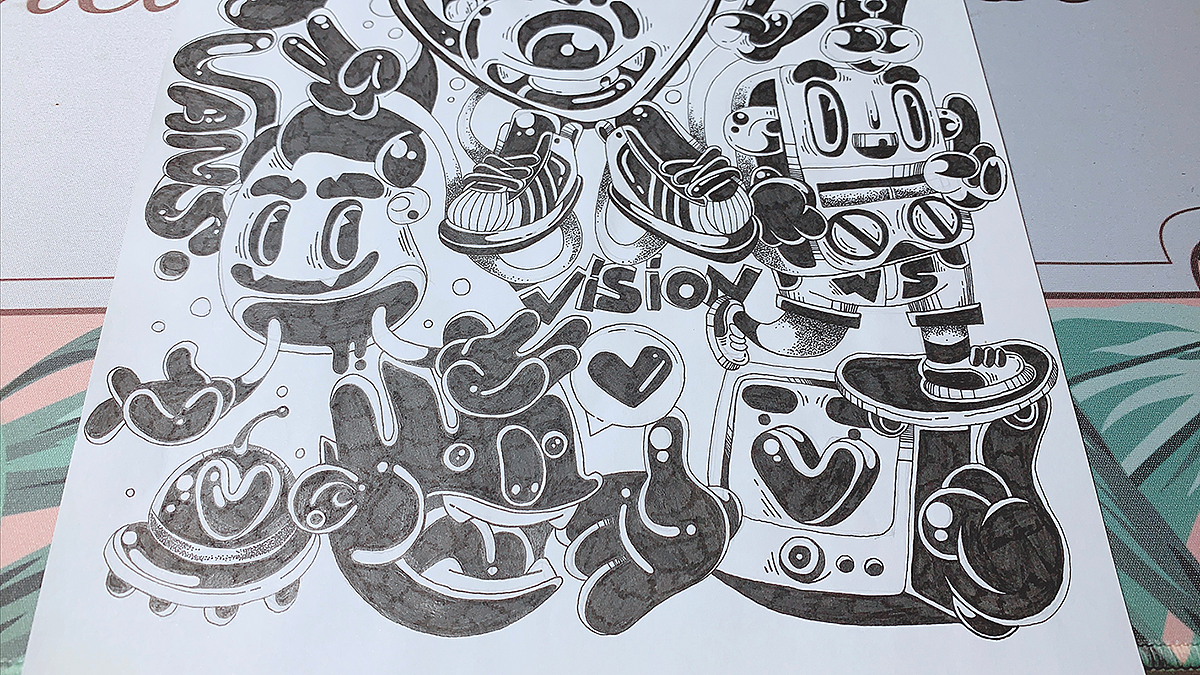 『字母小怪物』手绘稿合辑（图ZMTYzMTE3NTA4） - 创作习作 - 站酷设计师LOKLIAO丶樂原创素材 - 站酷ZCOOL