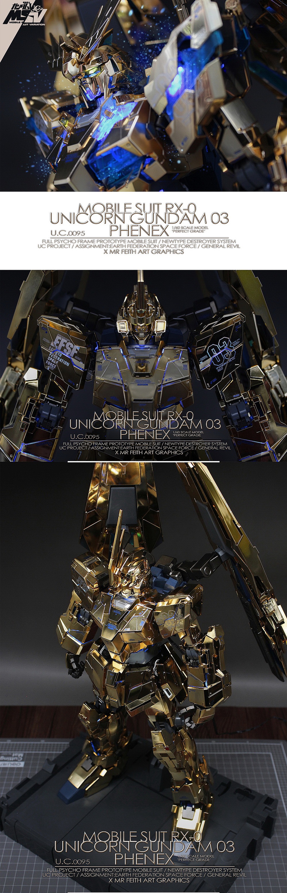 PG RX-0 Unicorn Gundam独角兽3号机 Phenex. No3410b（图ZOTk2MDYwMjA=） - 手办/模玩 - 站酷设计师Mr_Feith原创素材 - 站酷ZCOOL