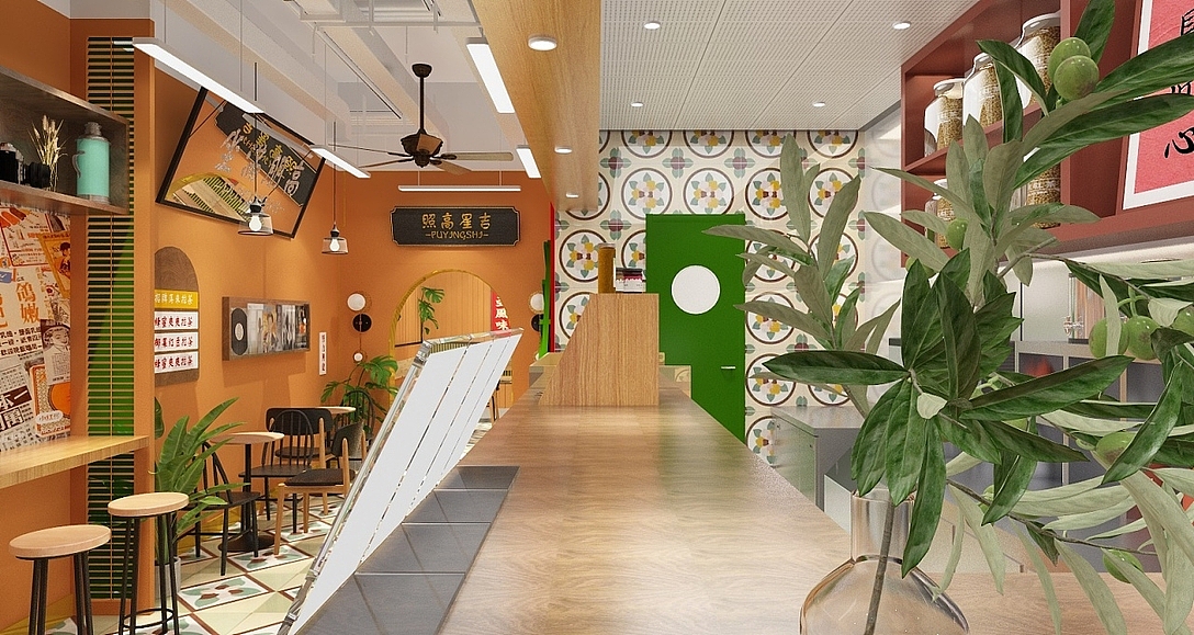 王子拉茶南洋马来东南亚风格网红茶饮店餐饮品牌