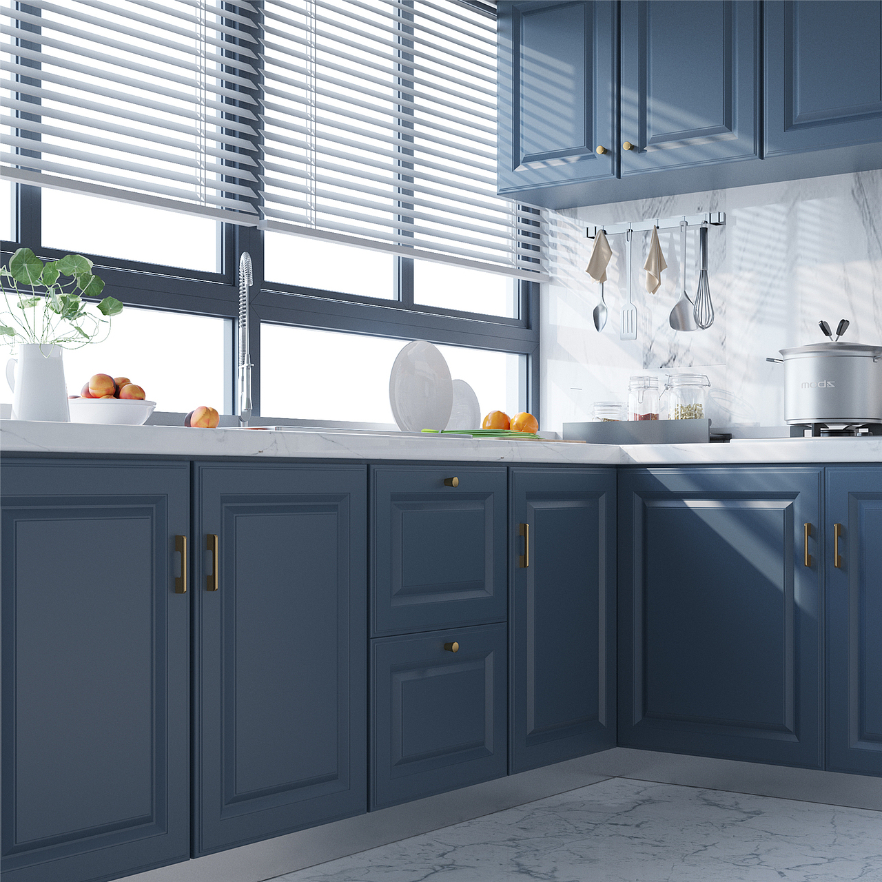 产品渲染-门把手合集