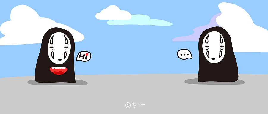 鼠绘练习，Q版无脸男，撞衫的尴尬（图ZMTcxNTE3Mjky） - 创作习作 - 站酷设计师咘噜丸原创素材 - 站酷ZCOOL