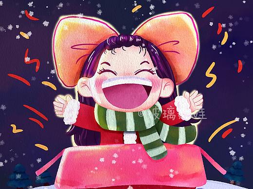 圣诞节快乐~~（个人主页-ZNDk3NjUyNjA=） - 儿童插画 - 站酷设计师玻璃娃娃44原创素材 - 站酷ZCOOL