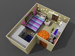 Magicavoxel小練習(xí)—臥室