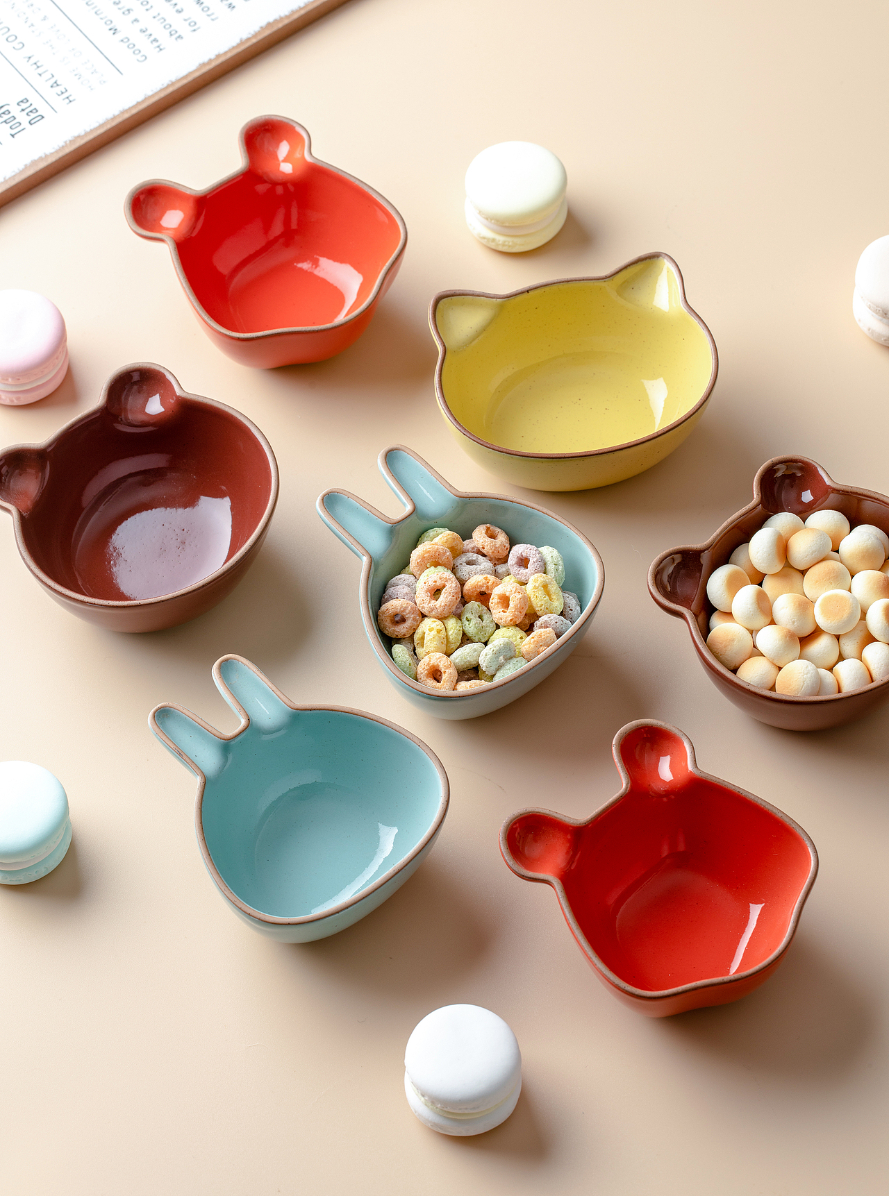 厨房用品拍摄 ins可爱动物简约火锅酱料陶瓷味碟（图ZMjYyMDgzNzc2） - 产品摄影 - 站酷设计师漫渡光影原创素材 - 站酷ZCOOL