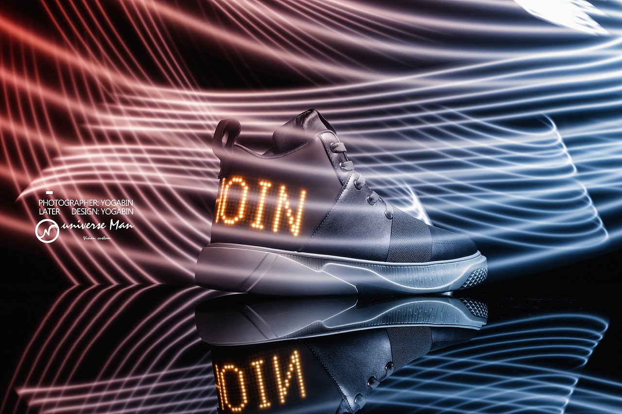 LED男鞋 灯鞋 创意慢门 光绘摄影（图ZMTM1NzcxMjE2） - 产品摄影 - 站酷设计师宇宙人摄影原创素材 - 站酷ZCOOL