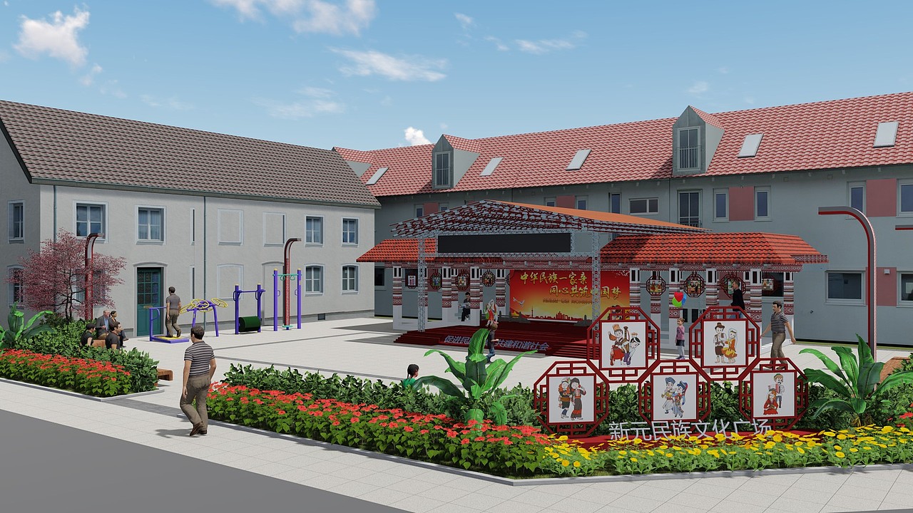 六安市叶集区民族文化广场