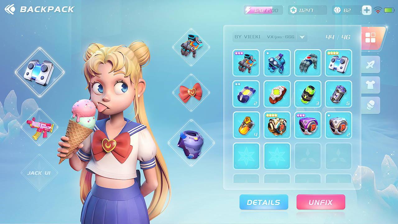 【JACK游戏UI】二次元、欧美风游戏界面设计（图ZMjE1OTUwNDg4） - 游戏UI - 站酷设计师Deviljack99原创素材 - 站酷ZCOOL