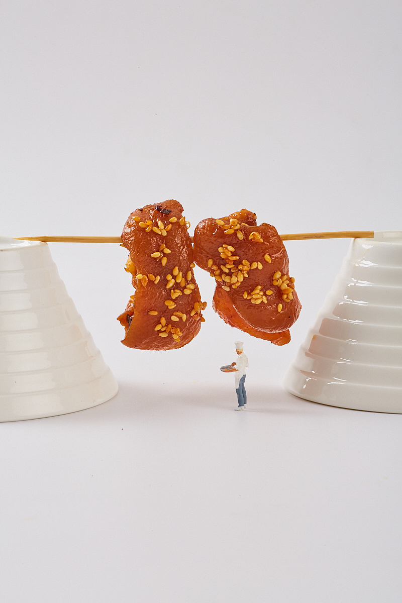天府棒棒鸡 微距小人 商业摄影 美食摄影