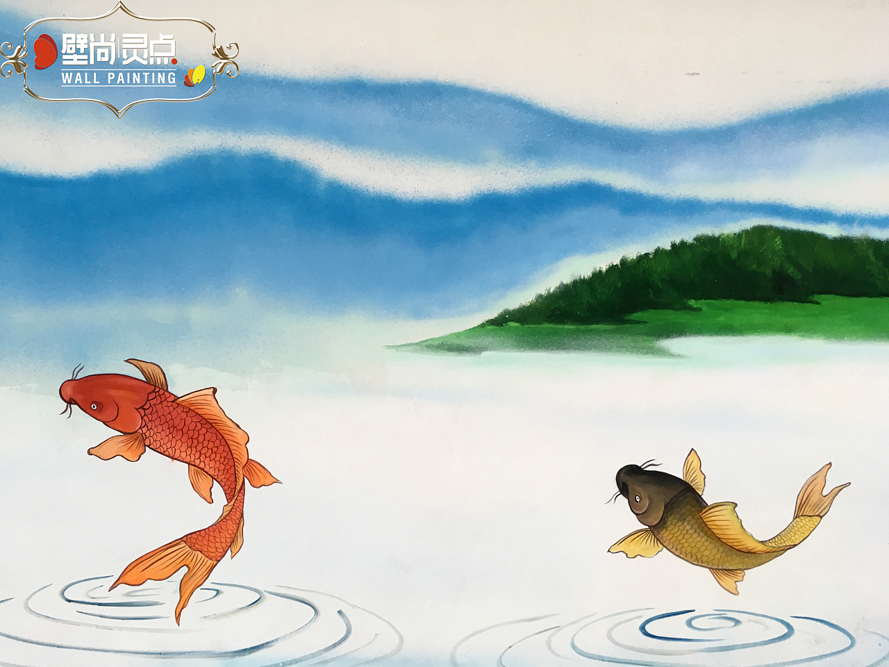 鱼庄|插画|新锐潮流插画|壁尚手绘贵州墙绘 - 原创作品 - 站酷 (zcool