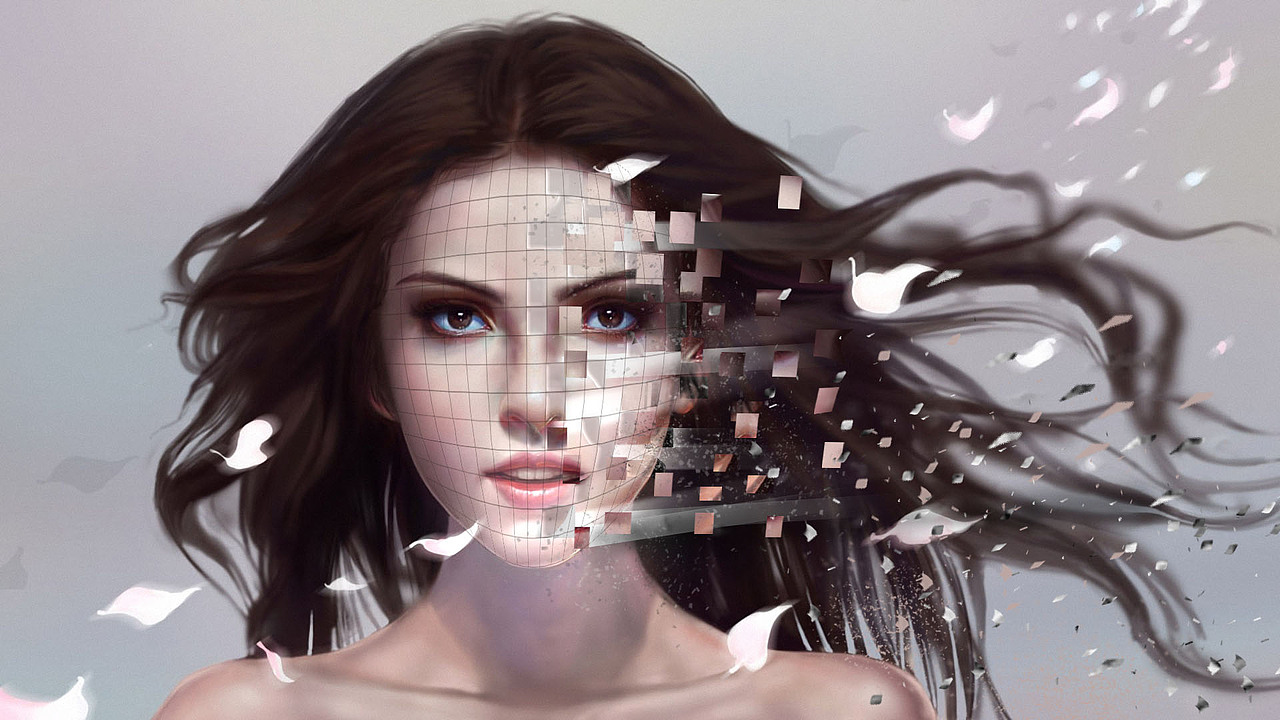 创意合成-3d美女制作（图ZNzUzODIxODg=） - 海报 - 站酷设计师酸桃果姊原创素材 - 站酷ZCOOL