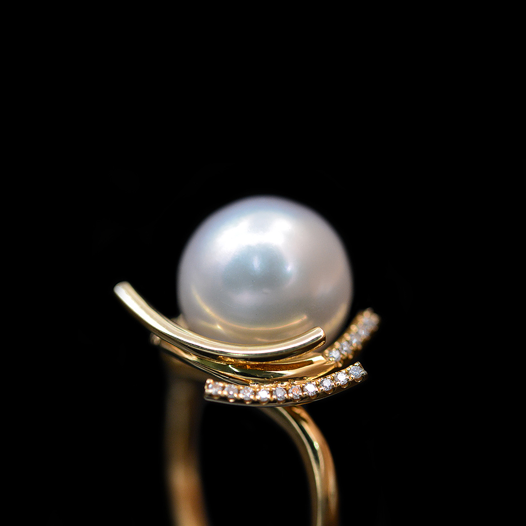 花好月圆系列 G18K金珍珠戒指-阮仕珍珠