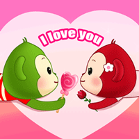 栗子猴甜蜜的情人节表情