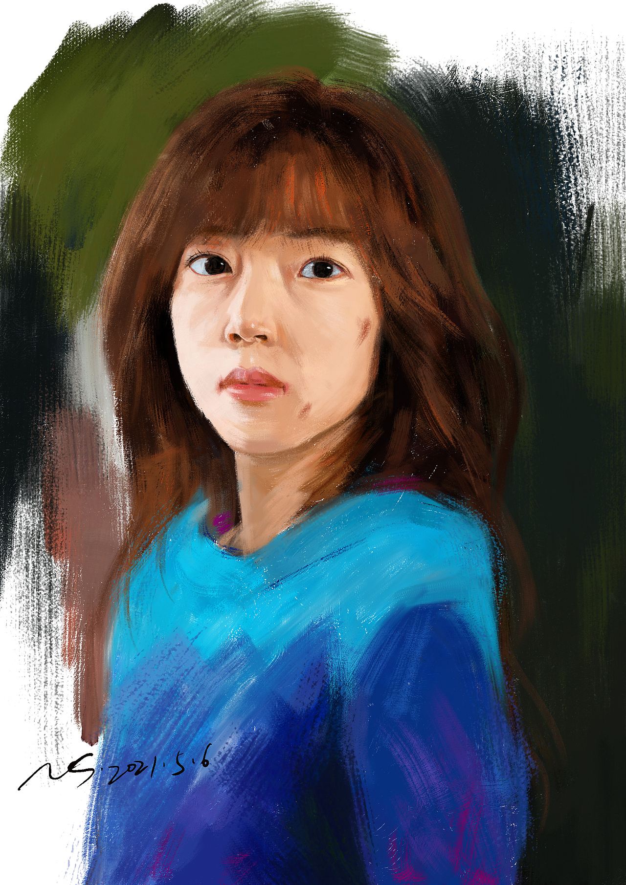 还有人记得她吗？那个最早爱上大叔的女孩。（图ZMjc1NjYwMzMy） - 艺术插画 - 站酷设计师酸奶NS原创素材 - 站酷ZCOOL