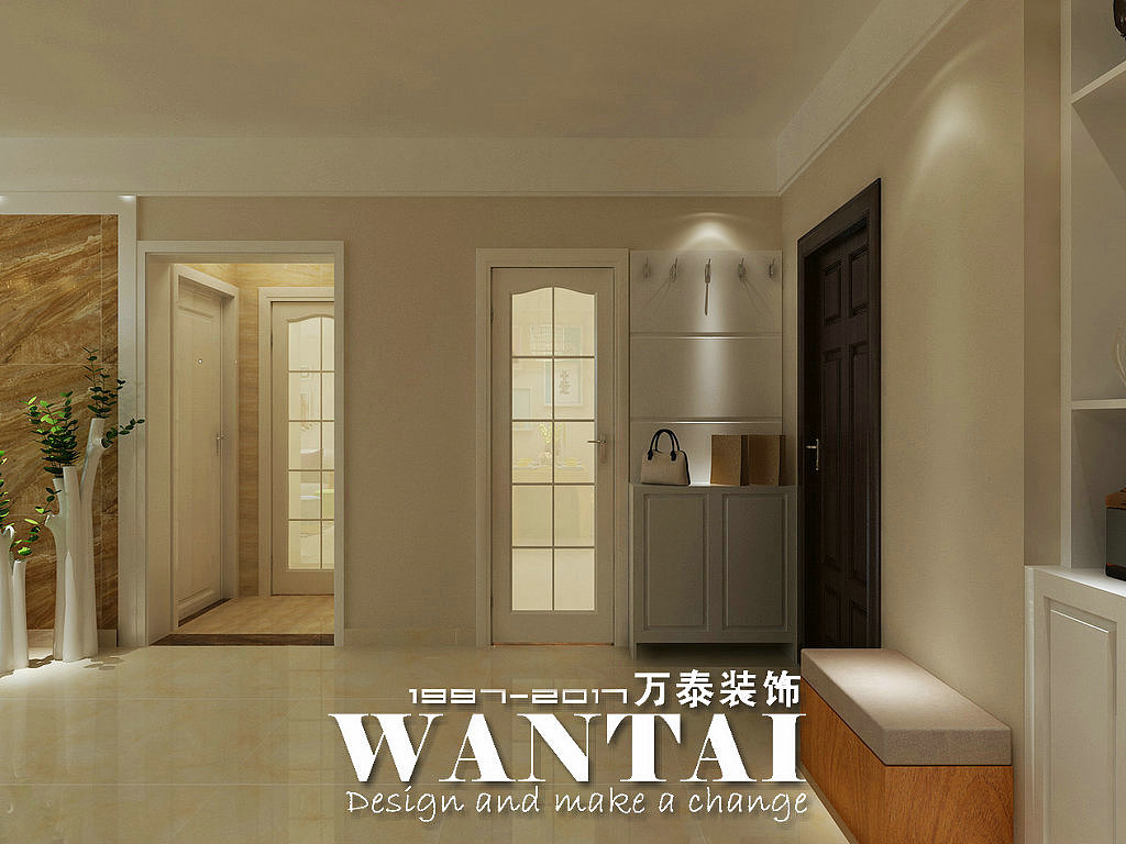 泰安绿地公馆133平三居室现代简约风格装修效果图-于杰