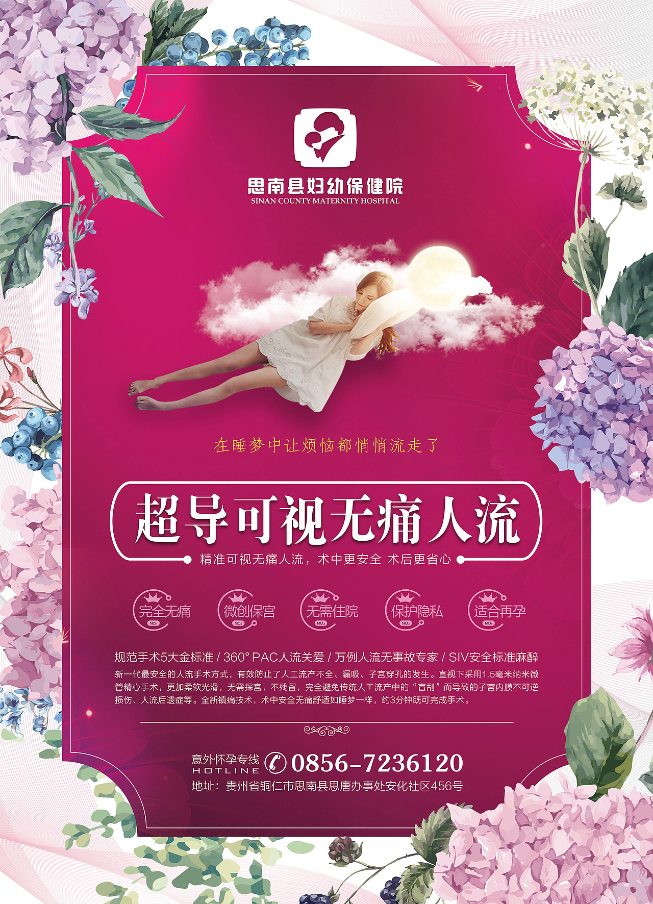 思南妇幼保健院海报