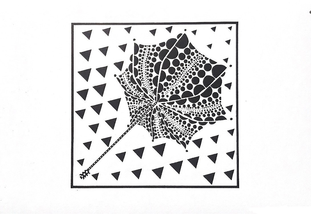 平面构成——点的构成《风》