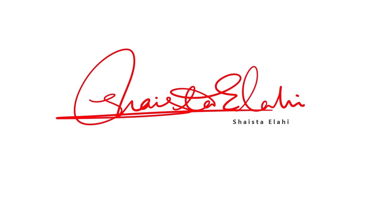 英文签名设计案例丨Shaista Elahi近百种签名设计方案