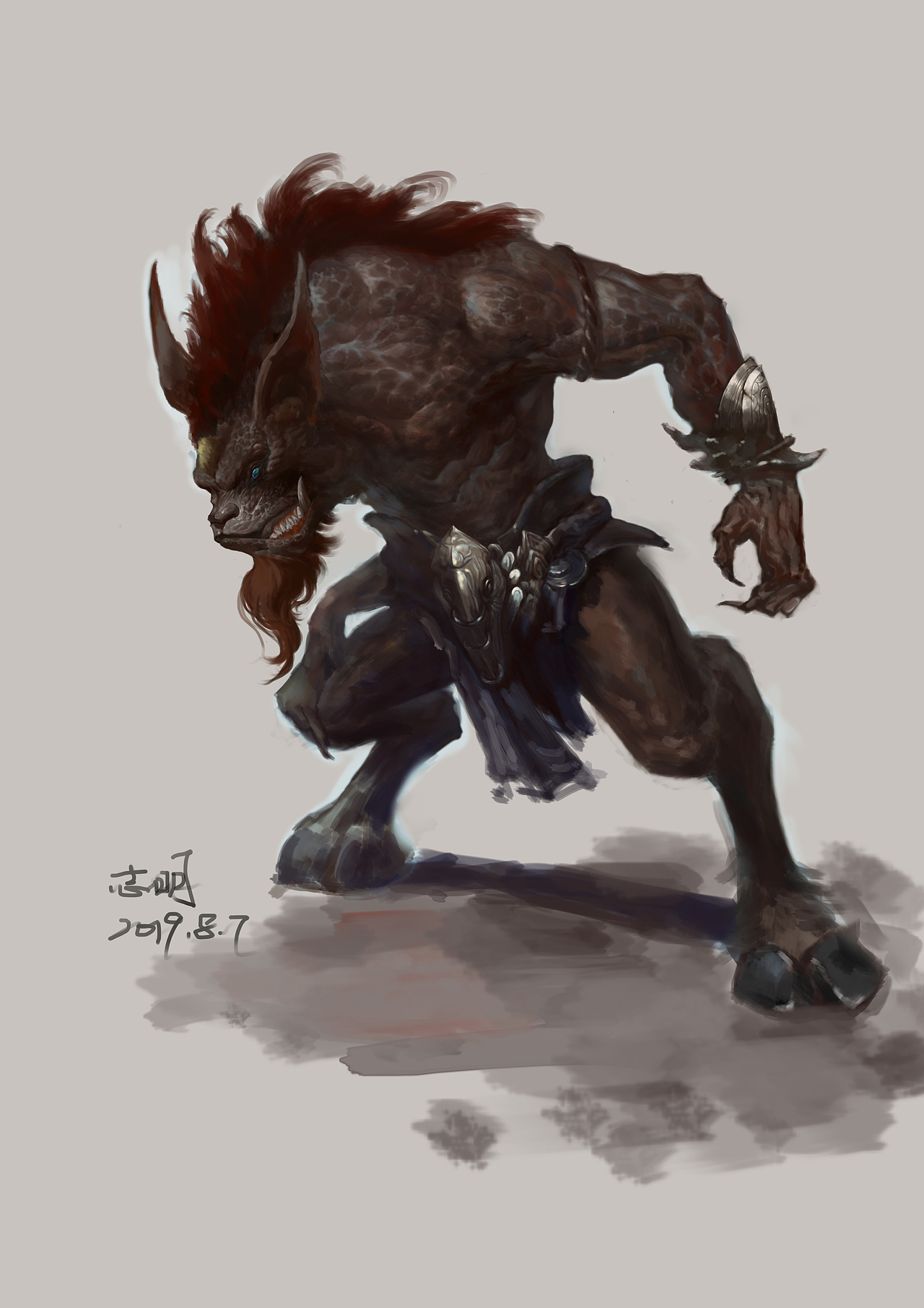 怪兽|插画|游戏原画|cg原画师陈志明_原创作品-站酷zcool