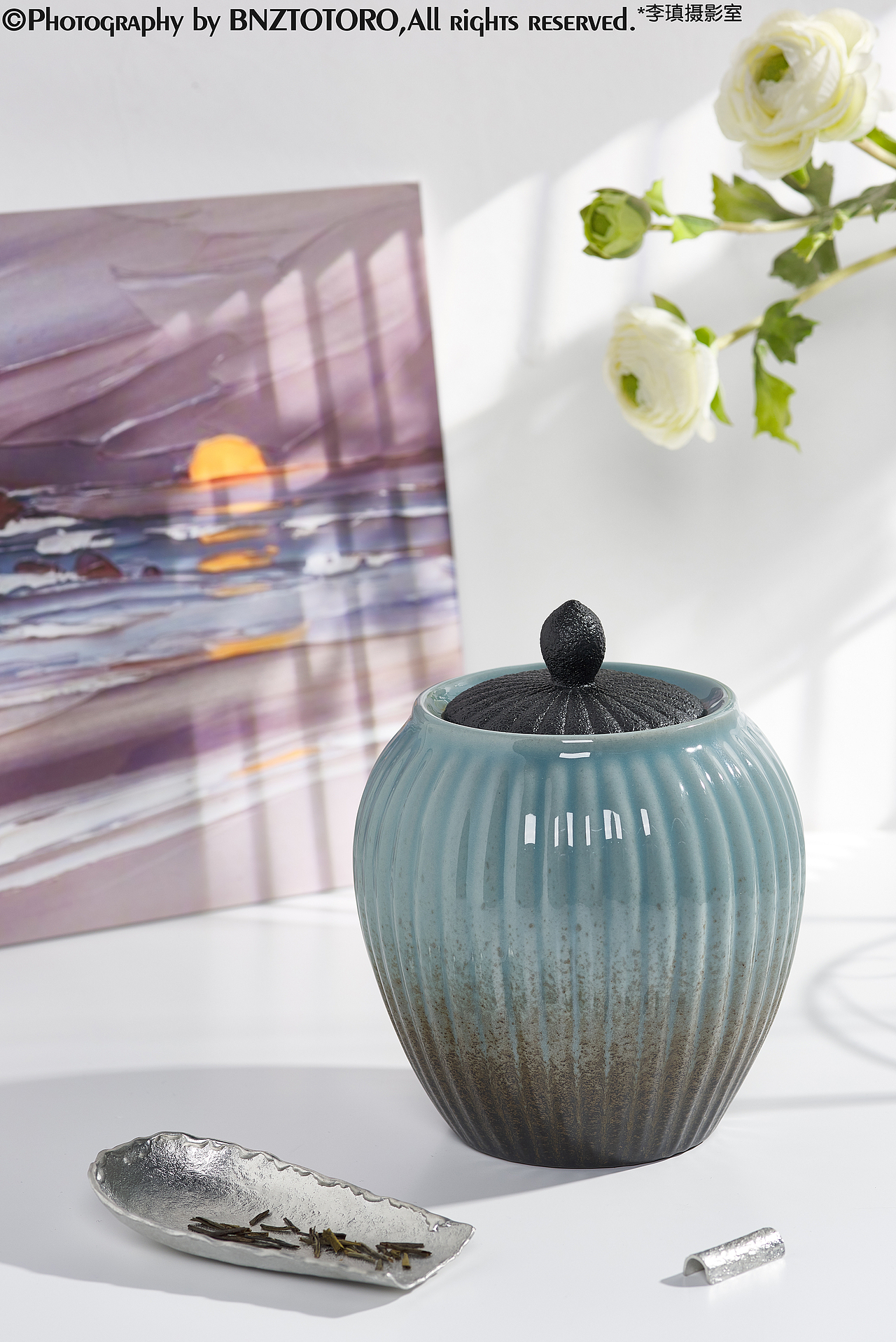 陶瓷茶叶罐窑变釉瓷器传统文化茶道影棚拍摄商业摄影（图ZMjk3Nzk4NTIw） - 产品摄影 - 站酷设计师李瑱摄影室原创素材 - 站酷ZCOOL