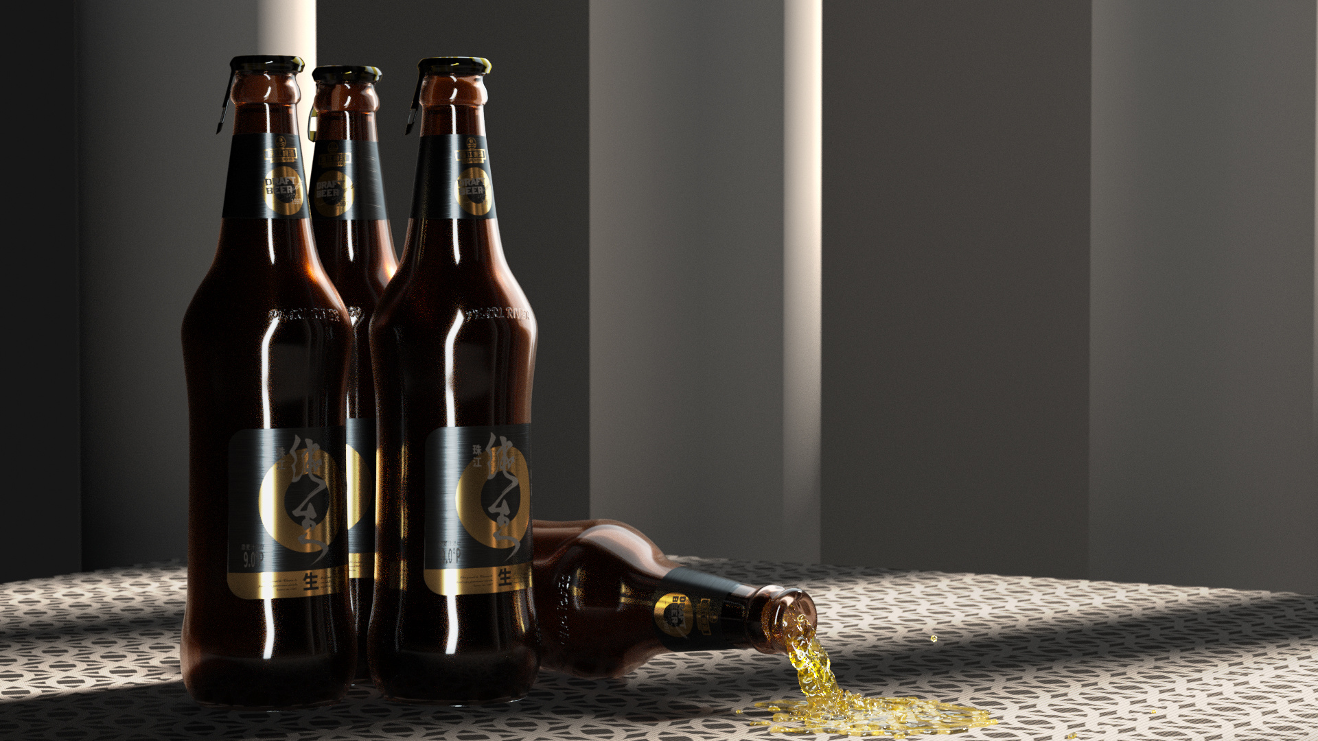22 珠江啤酒 纯生1997|三维|场景|chinwon_原创作品-站酷zcool