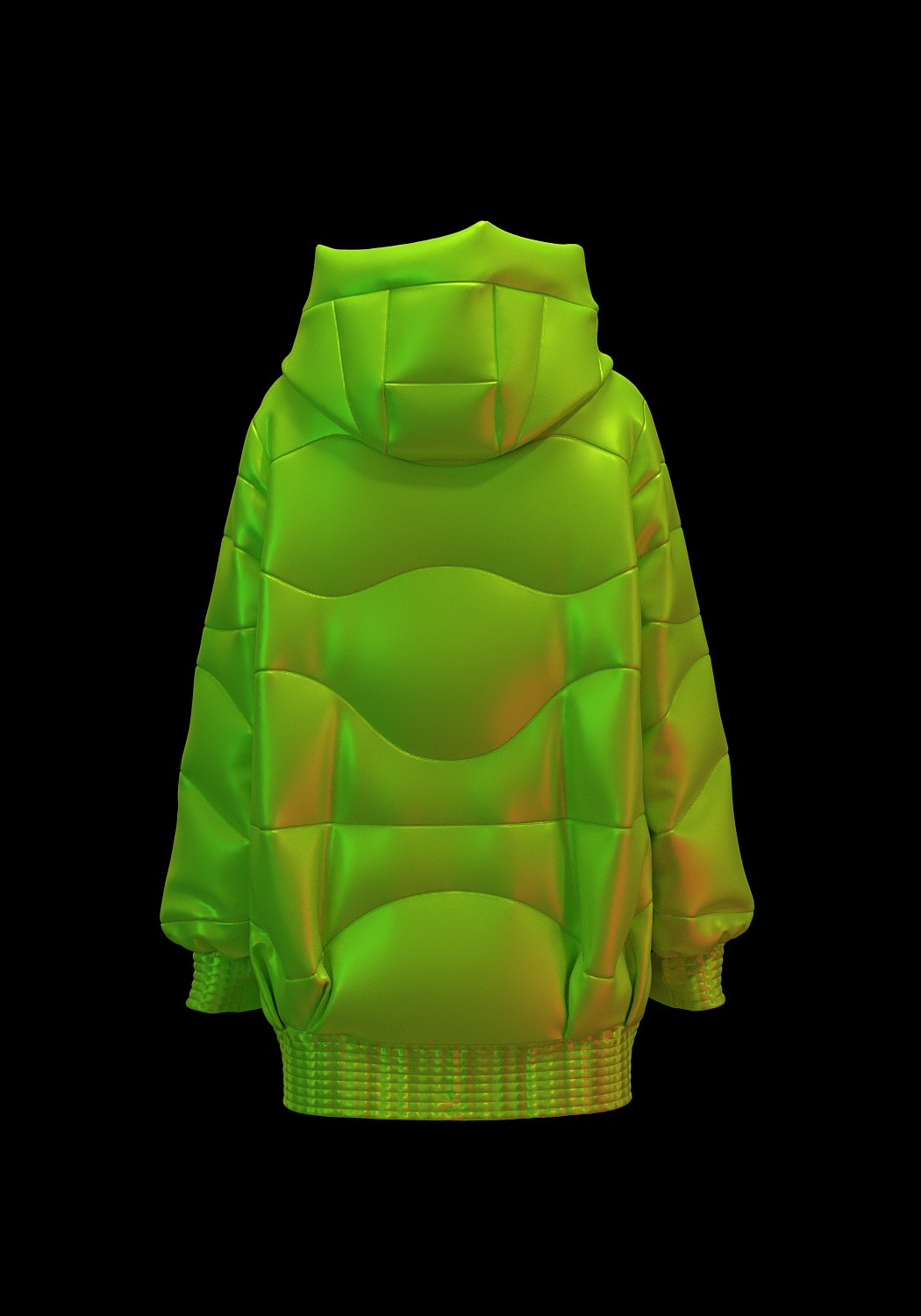 3d服装设计 潮牌羽绒服设计 3d产品建模