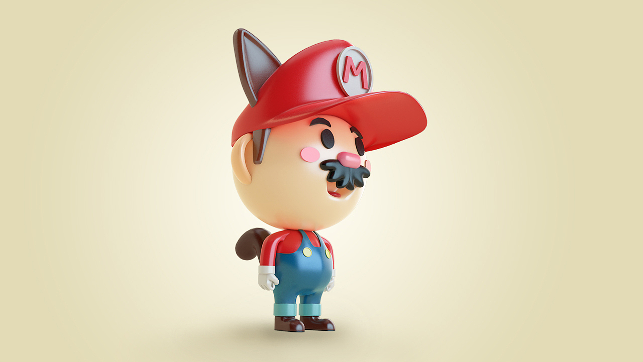 马里奥|三维|人物/生物|飞麦品_原创作品-站酷zcool