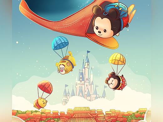 乐元素 X 华为，《松松总动员》游戏宣传H5插画设计