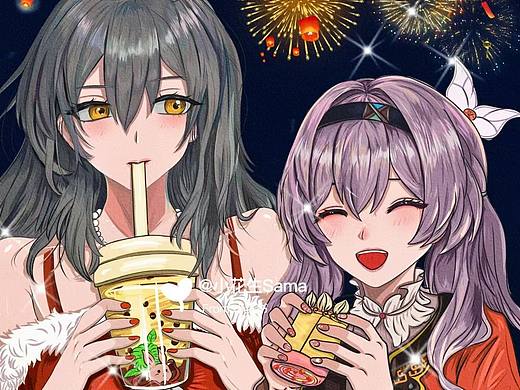 崩坏星穹铁道,流萤和星新年装