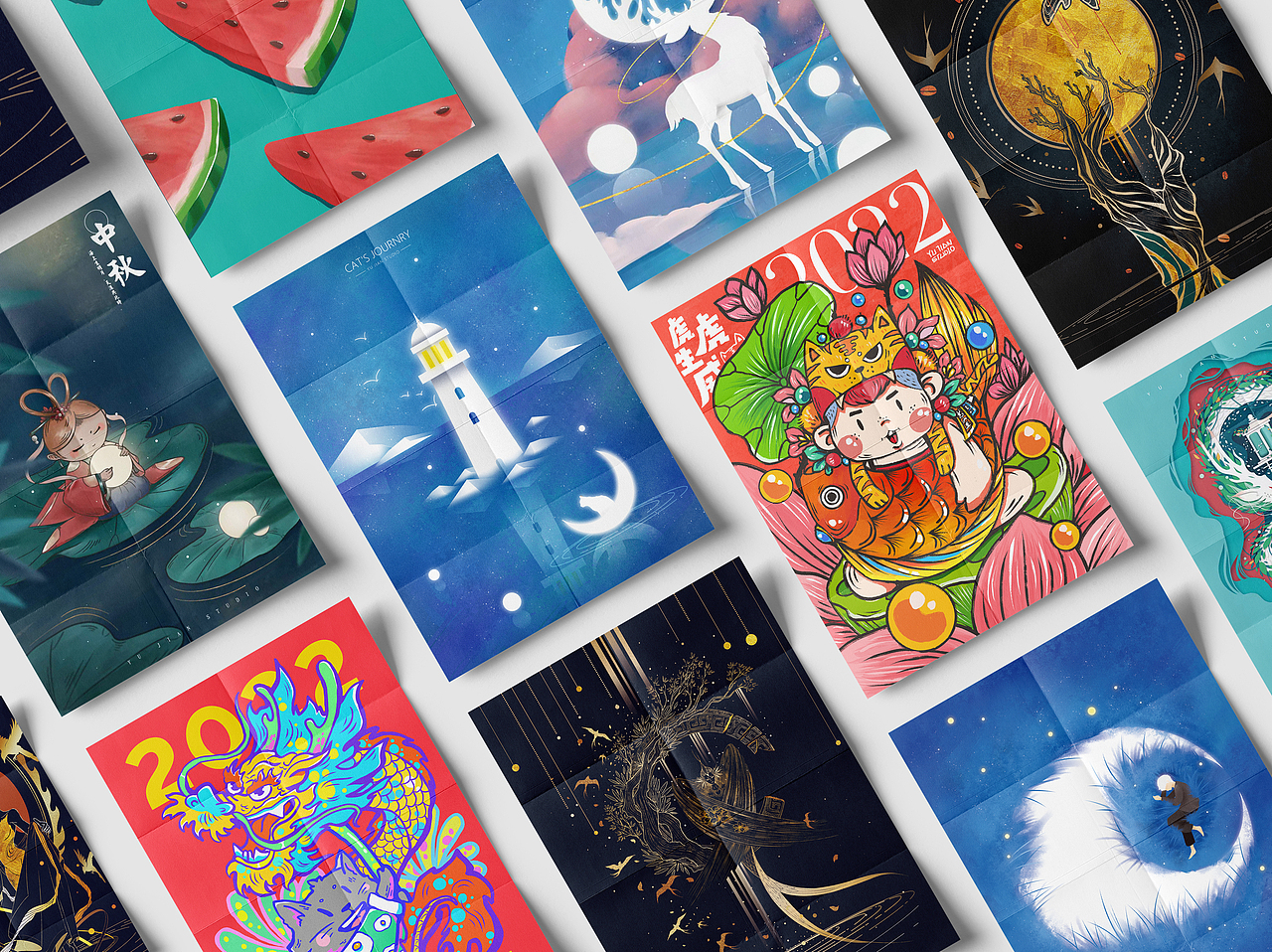 ［2021］—年终插画总结（图ZMjgzMzA2NTIw） - 商业插画 - 站酷设计师顾青峰原创素材 - 站酷ZCOOL