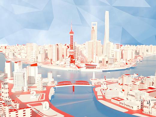 2022新年音乐会折纸创意动画上海外滩陆家嘴