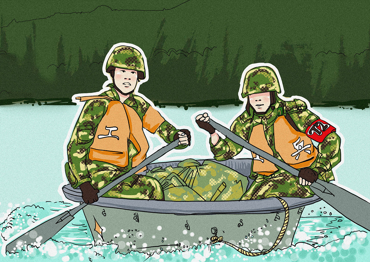 关于军旅插画|插画|插画习作|田悦悦 - 原创作品 - 站酷 (zcool)