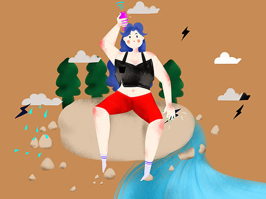 嘗試新風(fēng)格（個(gè)人主頁-ZMjI3NjE5NzY=） - 商業(yè)插畫 - 站酷設(shè)計(jì)師Momoko皮皮巫原創(chuàng)素材 - 站酷ZCOOL