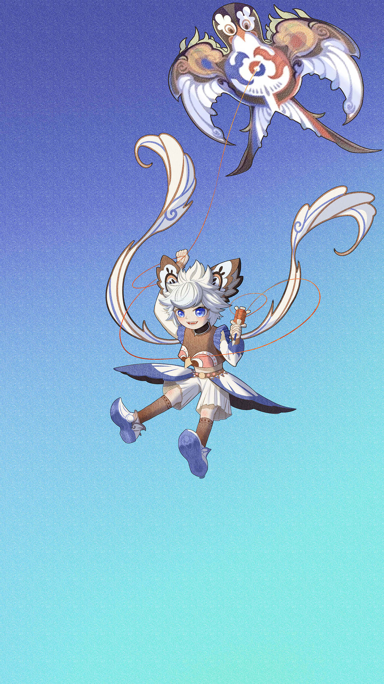 王者荣耀同人插画《飞鸢探春》