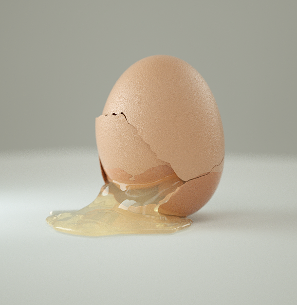 雞蛋破碎小場景嘗試（圖ZMTUwMzk5NDEy） - 場景 - 站酷設(shè)計師Ralph_liu原創(chuàng)素材 - 站酷ZCOOL