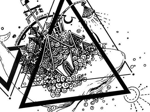 【每周一画】黑白插画2、3