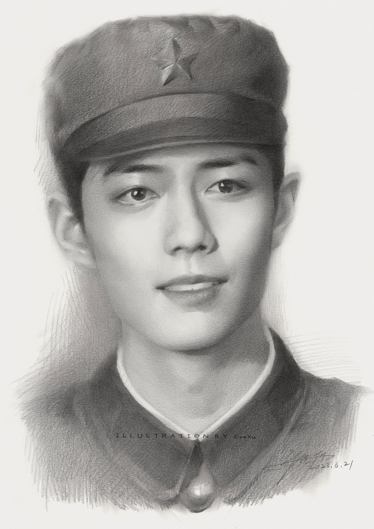 六月素描头像合集