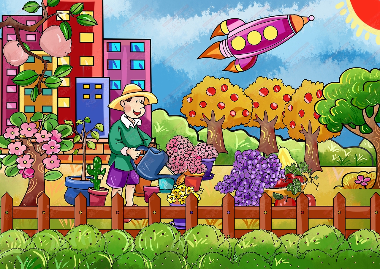 小康中国梦电脑绘画 中国梦绘画 小康中国梦绘图作品